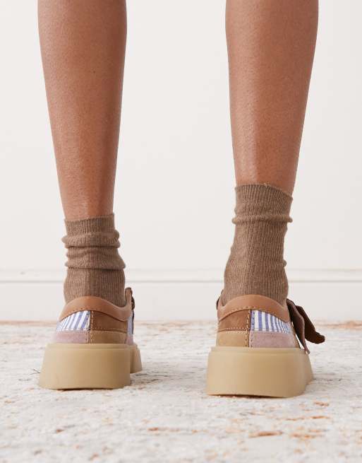 Clarks Torview shoes in blue patchwork | ASOS
