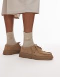 [Clarks] Clarks Torview shoes in dark sand suede-White 44.5 TAN