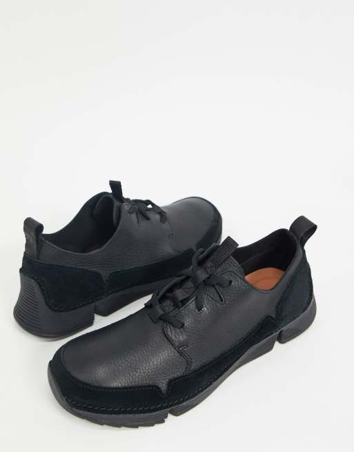 Clarks trigenic black clearance womens