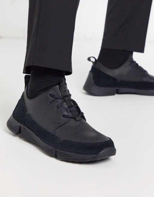 Black 2025 clarks trainers