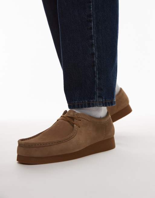 Clarks - Wallabe Evo - Clarks en daim - Sable foncé