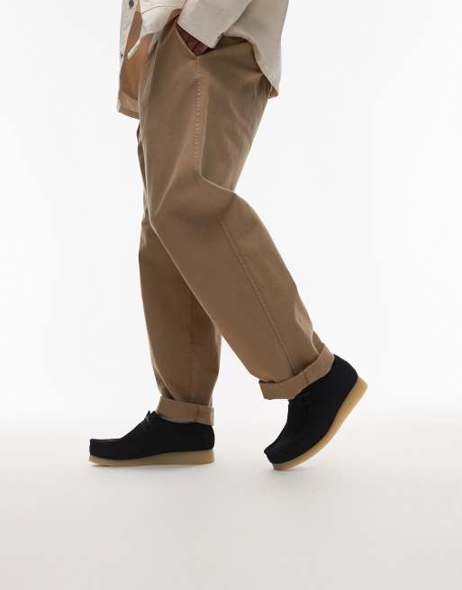 Clarks Wallabe evo shoe in navy suede
