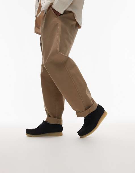 Clarks – Wallabe Evo – Zamszowe buty w kolorze granatowym - view 1
