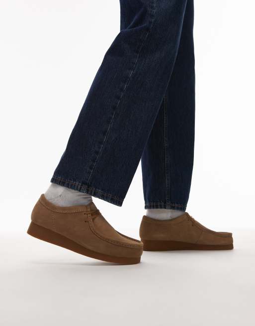 Clarks - Wallabee Evo - Chaussures en daim - Sable foncé, 3 de 4