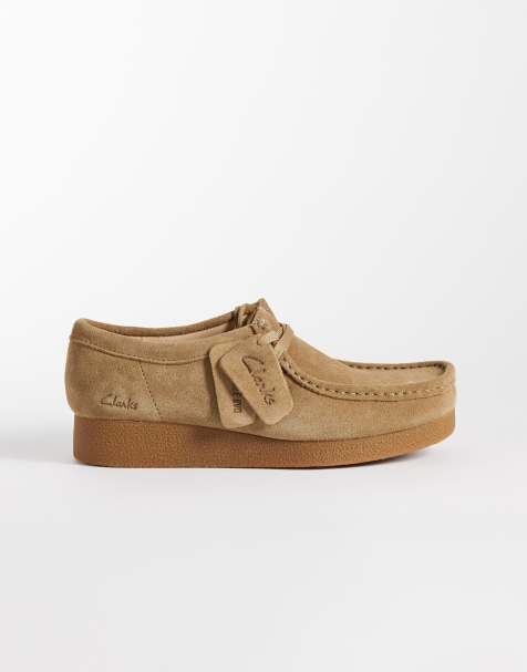 Clarks Wallabee EVO en ante arena oscura - view 1