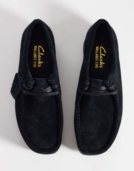 Clarks Wallabee EVO in camoscio nero, 2 di 4