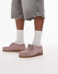 [Clarks] Clarks Wallabee Evo in light pink suede 44.5 PINK