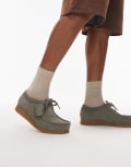 [Clarks] Clarks Wallabee Evo in sage suede-Green 44.5 Sage