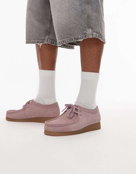 Clarks – Wallabee Evo – Jasnoróżowe zamszowe buty - view 1