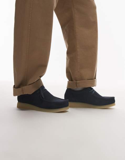 Clarks - Wallabee Evo - Scarpe in camoscio blu navy - view 1
