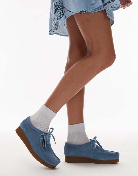Clarks - Wallabee Evo - Scarpe in camoscio blu - view 1