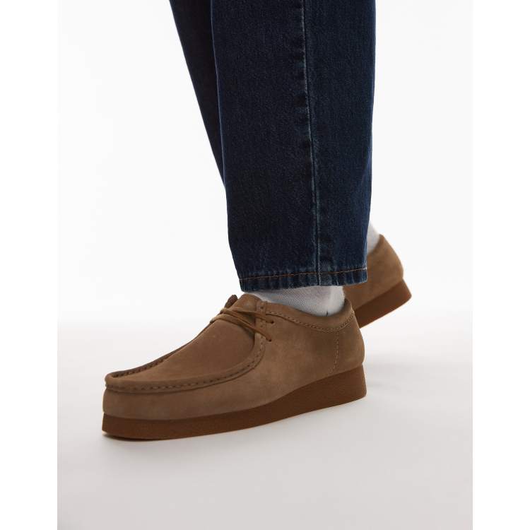 Clarks Wallabee EVO shoe in dark sand suede | ASOS