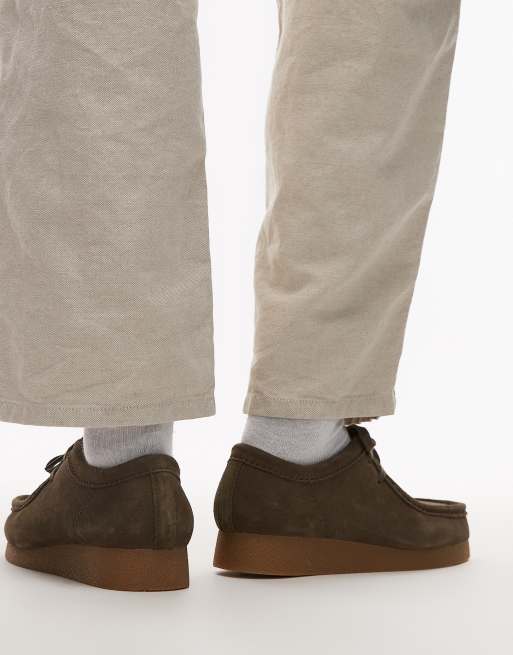 Wallabee olive suede