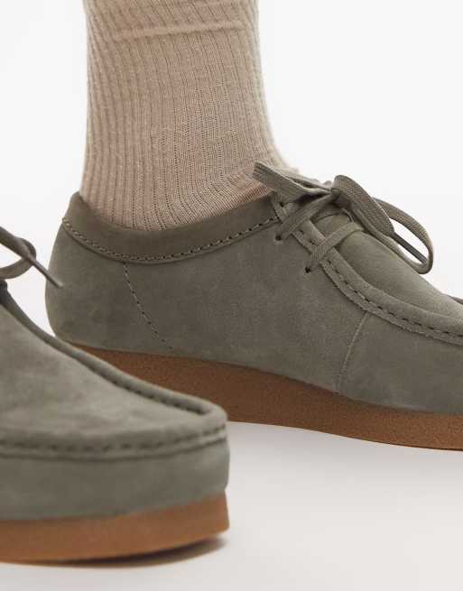 Clarks – Wallabee Evo – Zamszowe buty w kolorze szałwiowym, 2 z 4