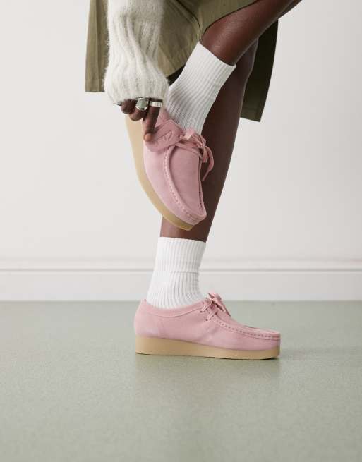 Clarks – Wallabee EVOsh – Schuhe aus Wildleder in Staubrosa , 2 von 4
