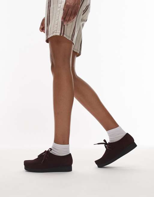 Clarks Wallabee EVOsh shoe in merlot suede, 2 of 4