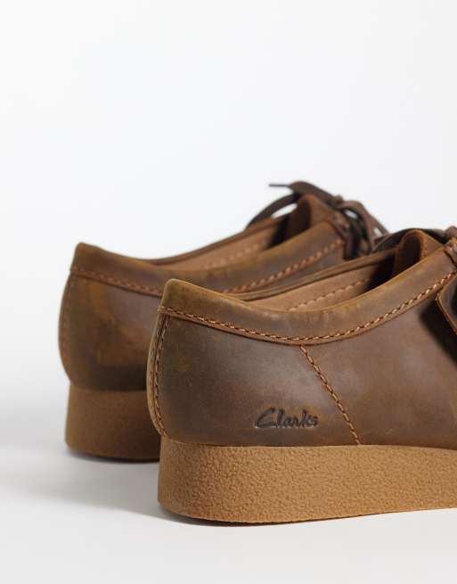 Clarks WallabeeEVO shoes in brown beeswax, 3 of 4
