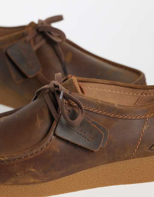 Clarks WallabeeEVO shoes in brown beeswax, 4 of 4