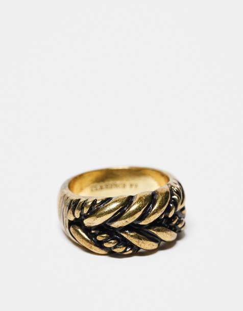 Classics 77 - Anello a fascia color oro con motivo intrecciato - view 1