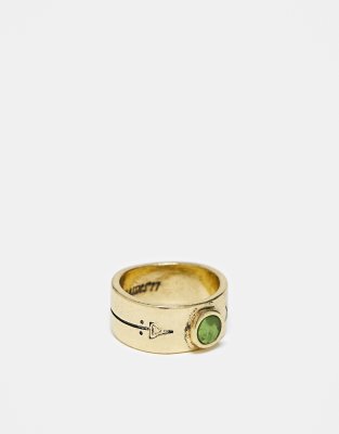 Classics 77 Classics 77 arrow graphic band ring in gold
