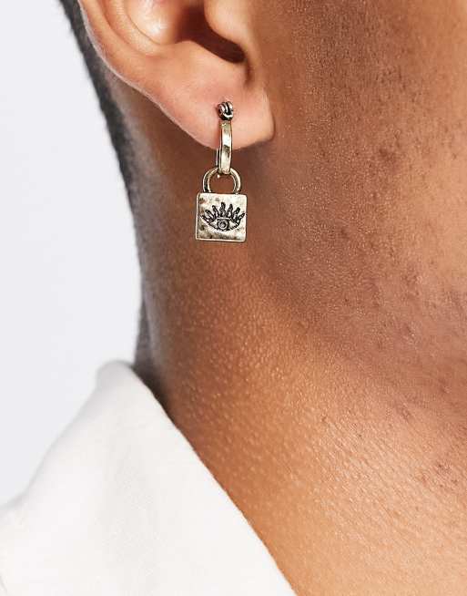 Classics 77 - Boucles d'oreilles à motif soleil et œil - Doré