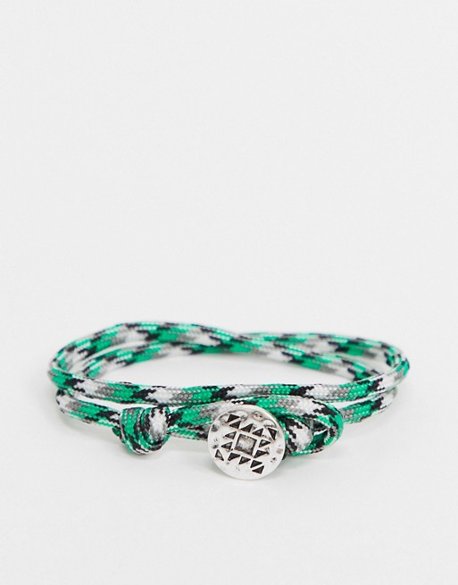Classics 77 bracelet in green abseil cord
