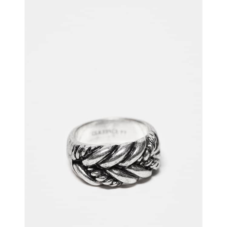 Classics 77 braided band ring in silver