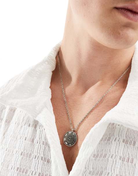 Classics 77 - Collier à pendentif boussole - Argenté - view 1