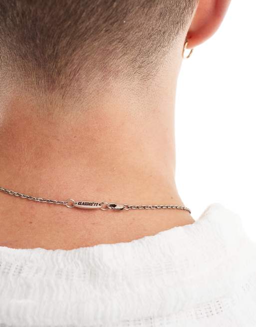 Classics 77 - Collier à pendentif boussole - Argenté, 3 de 4