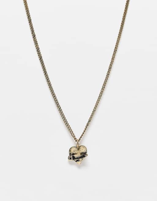 Classics 77 - Collier à pendentif cœur percé - Doré