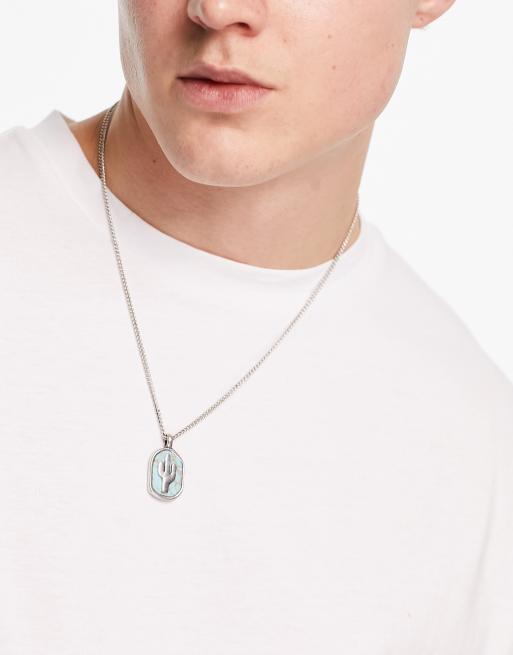 Classics - 77 - Collier avec pendentif cactus - Argenté