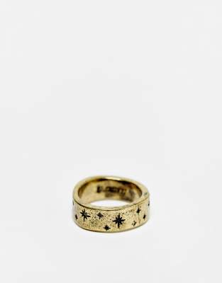 Classics 77 constellation band ring in gold - ASOS Price Checker