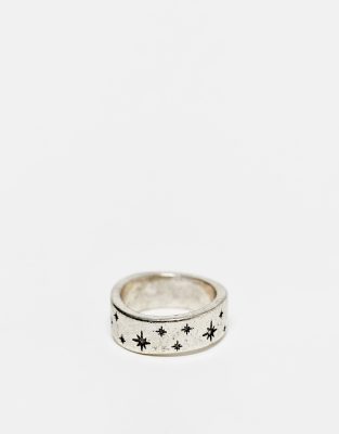 Classics 77 constellation band ring in silver - ASOS Price Checker
