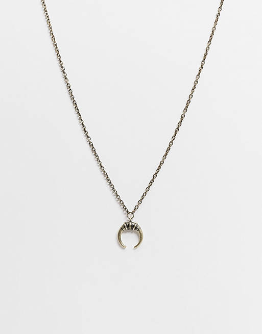 Classics 77 crescent necklace in gold