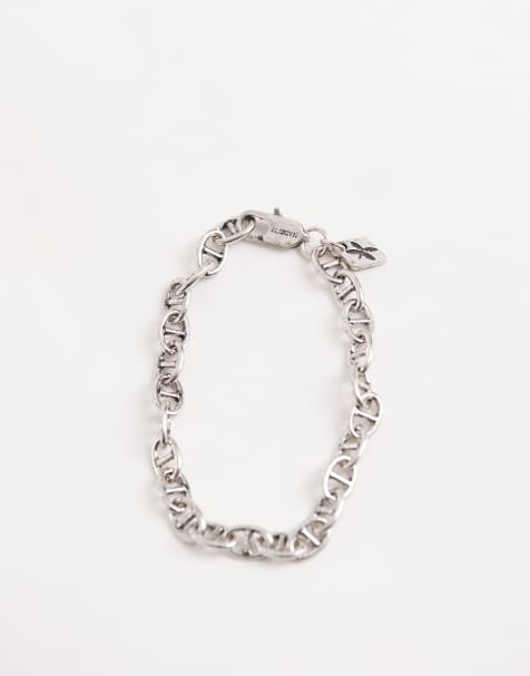 Classics 77 detailed chain link bracelet in silver - view 2