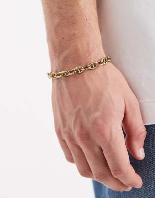 Classics 77 Classics 77 detailed chain link bracelet in vintage gold