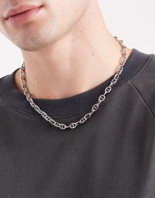 Classics 77 Detailed Chain Link Necklace In Silver