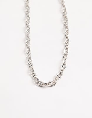 Classics 77 Detailed Chain Link Necklace In Silver