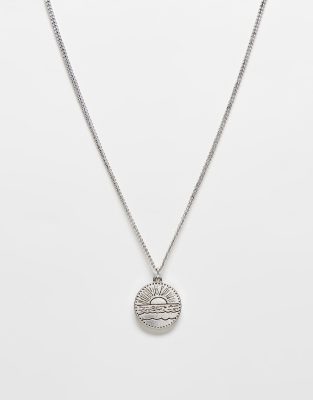 Classics 77 Classics 77 disc pendant necklace in antique silver