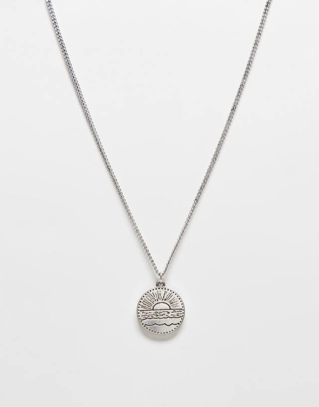 Classics 77 disc pendant necklace in antique silver