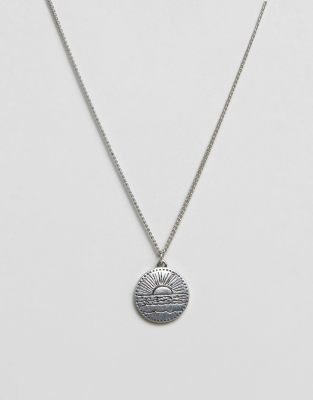 Classics 77 Disc Pendant Necklace In Antique Silver In Silver