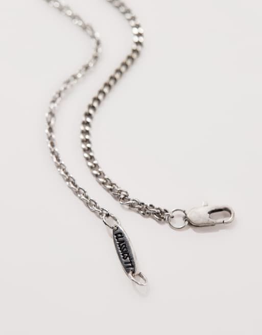 Classics 77 double row chain necklace in silver | ASOS