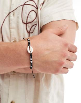 Classics 77 dusk til dawn shell bead bracelet in black