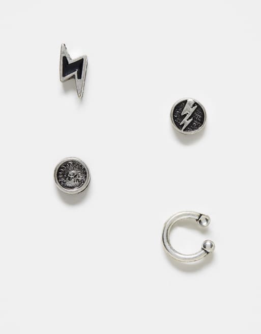 Boy Symbol Clear Earrings –