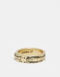 [Classics 77] Classics 77 fish engraved band ring in vintage gold tone M-L GOLD