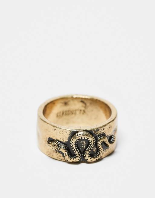 Classics 77 – Guldfärgad ring med ormdesign