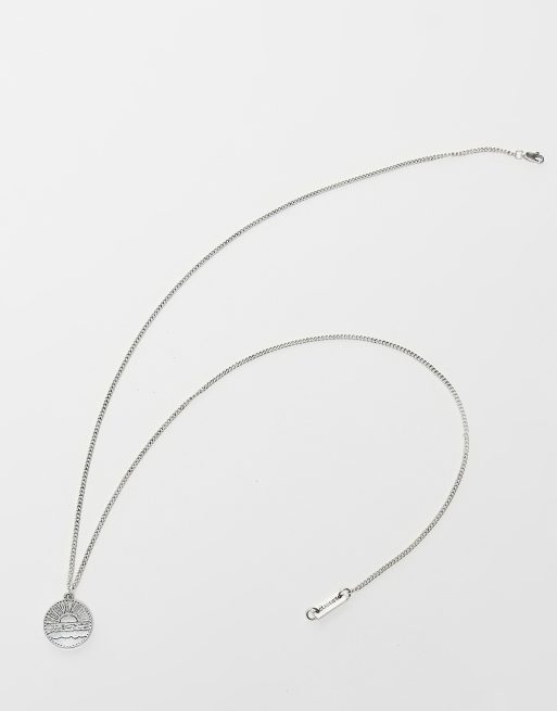 Classics 77 – Kette mit rundem Scheibenanhänger in Altsilber, 4 von 4