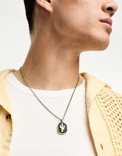 Classics 77 - Ketting met cactushangertje in goud
