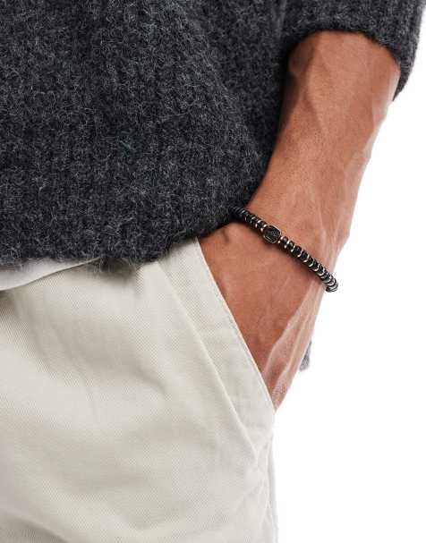 Classics 77 - Kralenarmband met schorpioen-detail in zwart en goud - view 1