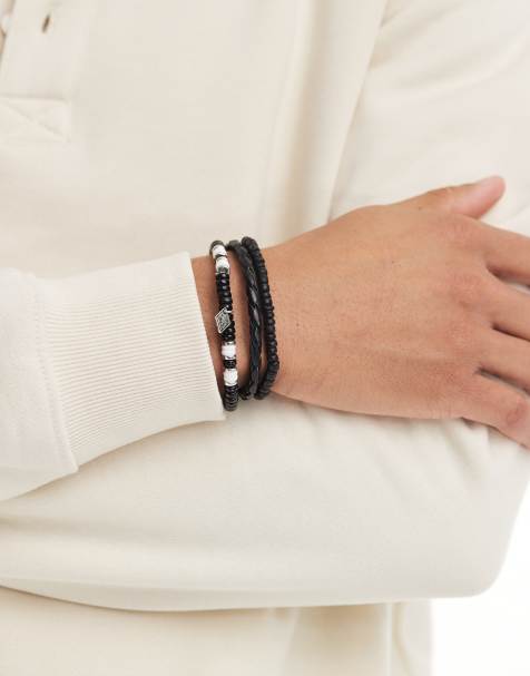 Classics 77 – Metropolis – Armbänder in Schwarz mit Perlen und Kordel - view 1